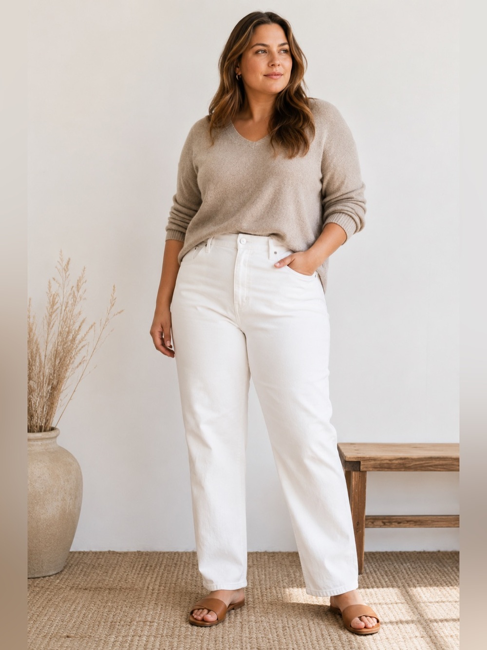 NWT J.Crew 9" VINTAGE STRAIGHT Pants Size 37 in White